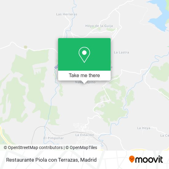 mapa Restaurante Piola con Terrazas