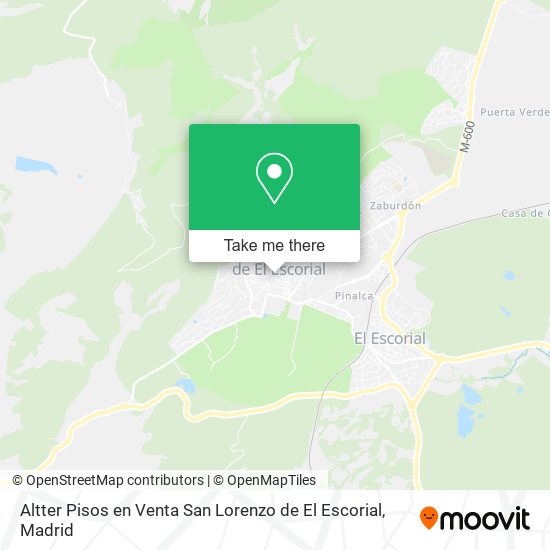 Altter Pisos en Venta San Lorenzo de El Escorial map