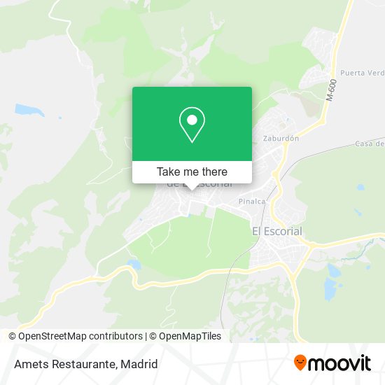 mapa Amets Restaurante