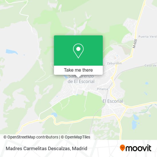 Madres Carmelitas Descalzas map