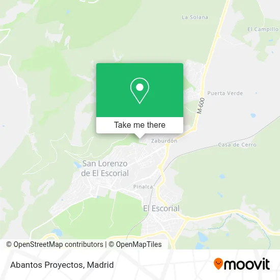 Abantos Proyectos map