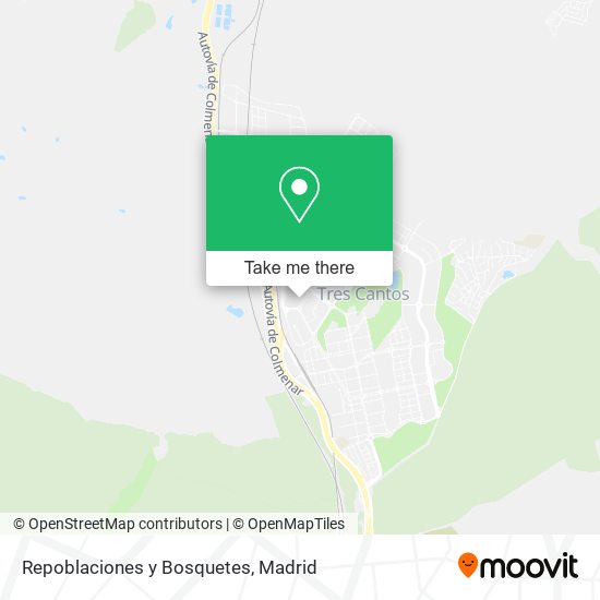 Repoblaciones y Bosquetes map