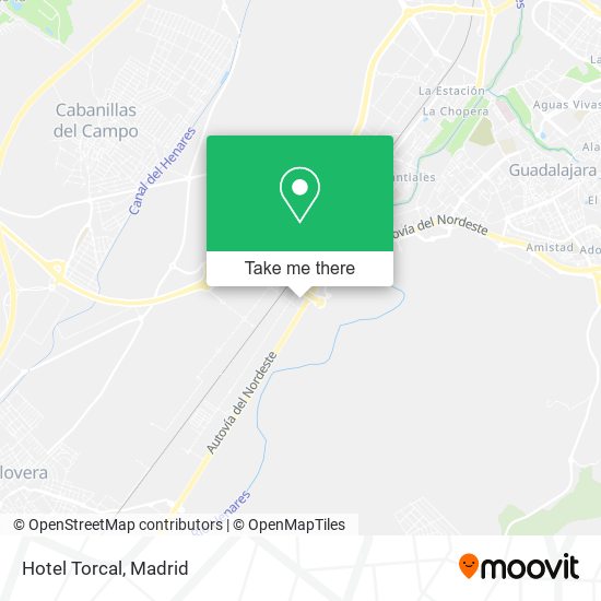 mapa Hotel Torcal