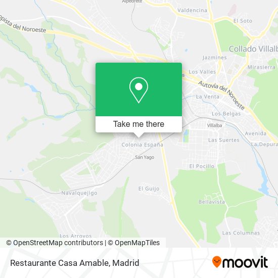 mapa Restaurante Casa Amable