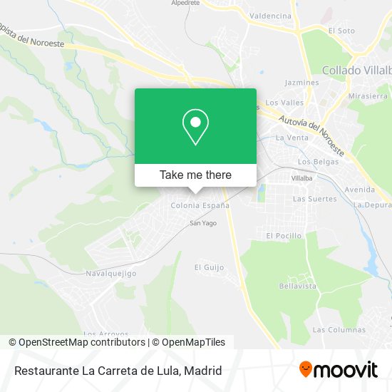 mapa Restaurante La Carreta de Lula
