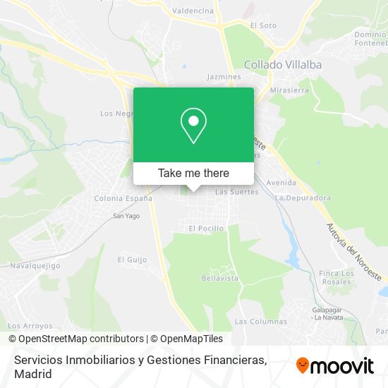 Servicios Inmobiliarios y Gestiones Financieras map