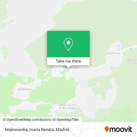 mapa Malinowska, maría Renata