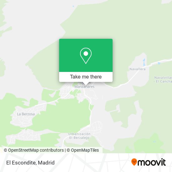 El Escondite map