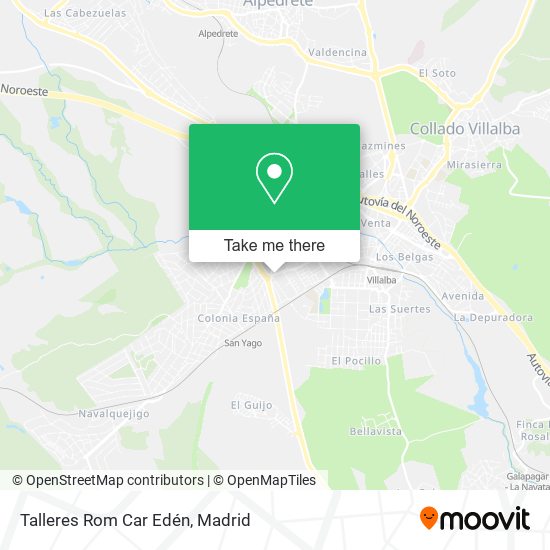 Talleres Rom Car Edén map