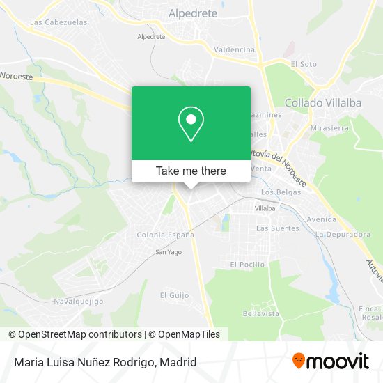 Maria Luisa Nuñez Rodrigo map