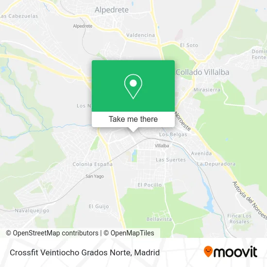 Crossfit Veintiocho Grados Norte map