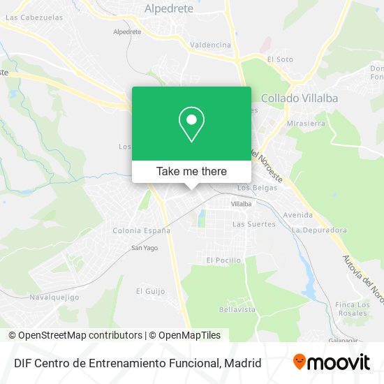 DIF Centro de Entrenamiento Funcional map