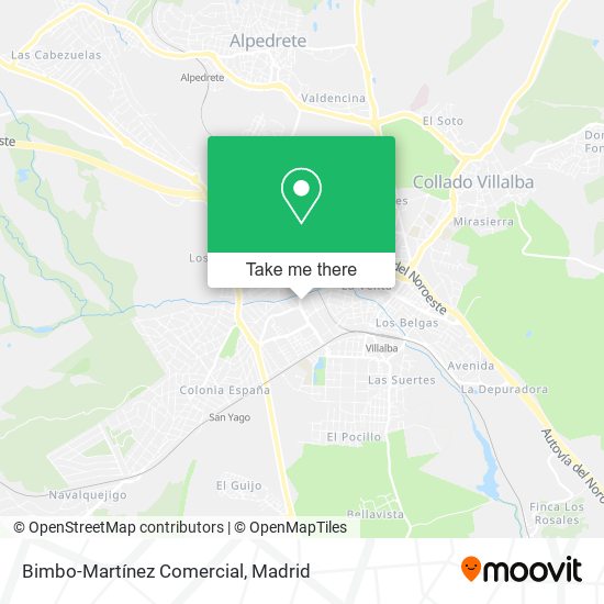 Bimbo-Martínez Comercial map