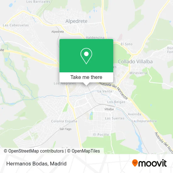 Hermanos Bodas map
