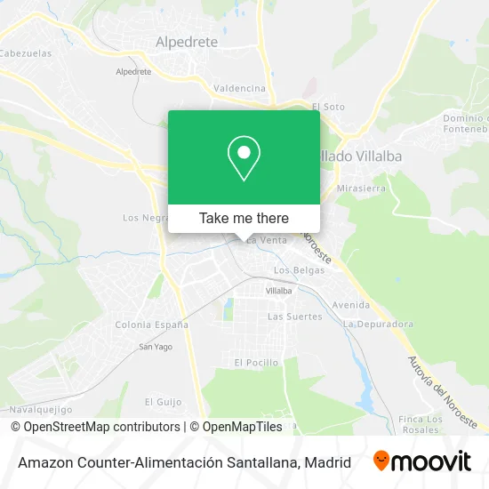 Amazon Counter-Alimentación Santallana map