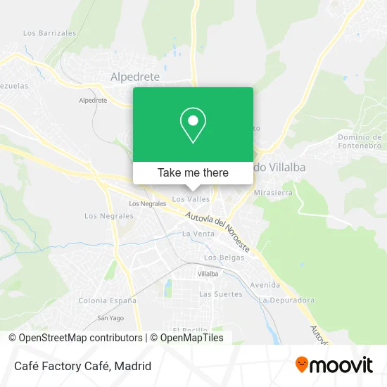 Café Factory Café map