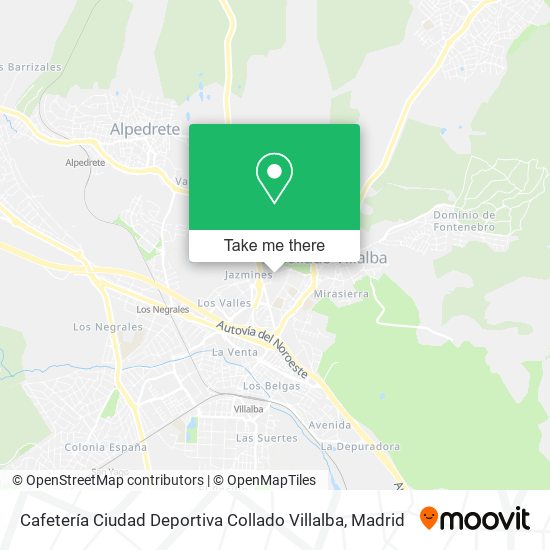 Cafetería Ciudad Deportiva Collado Villalba map