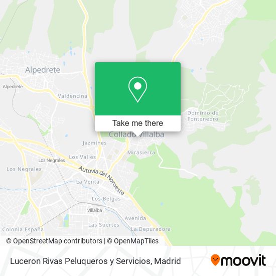 mapa Luceron Rivas Peluqueros y Servicios