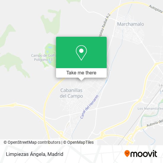 Limpiezas Ángela map