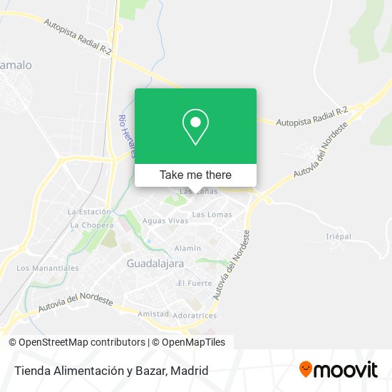 mapa Tienda Alimentación y Bazar