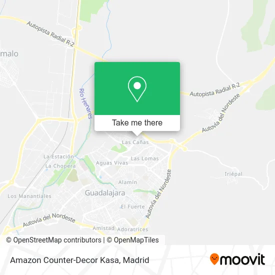 Amazon Counter-Decor Kasa map
