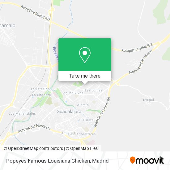 mapa Popeyes Famous Louisiana Chicken