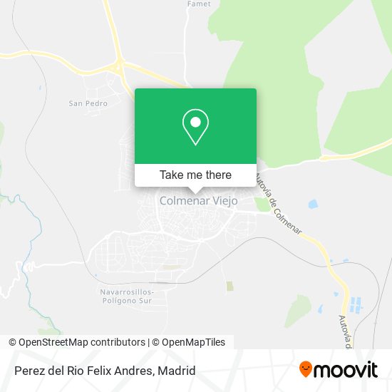 Perez del Rio Felix Andres map