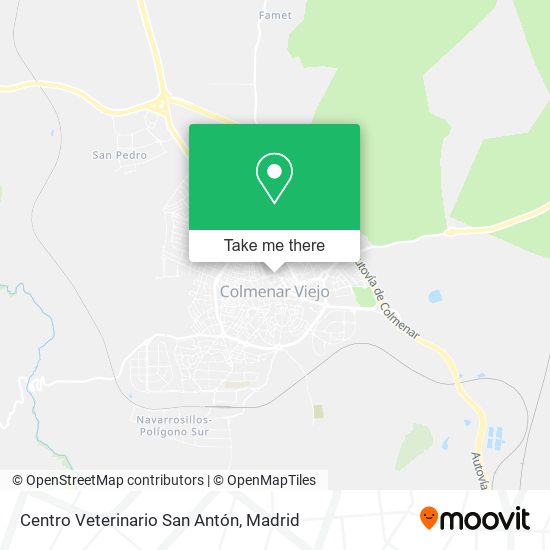 Centro Veterinario San Antón map