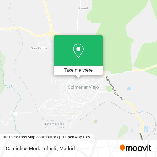 Caprichos Moda Infantil map