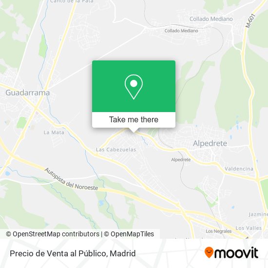 Precio de Venta al Público map