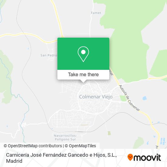 mapa Carnicería José Fernández Gancedo e Hijos, S.L.