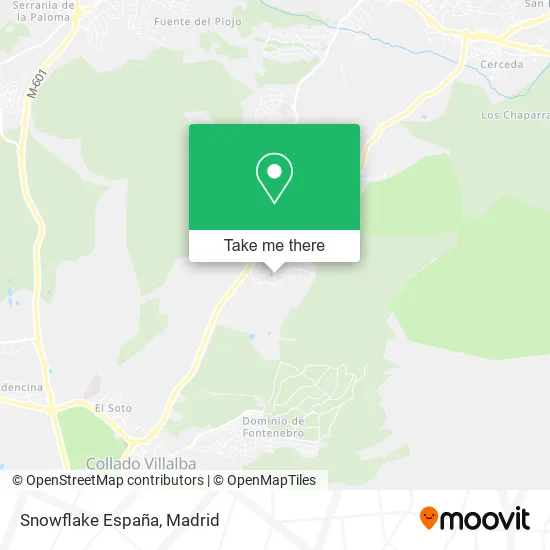 Snowflake España map