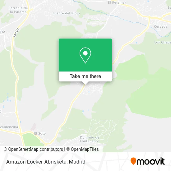 Amazon Locker-Abrisketa map