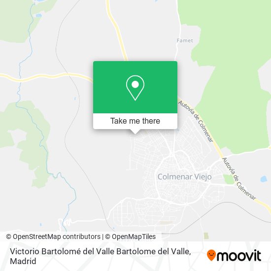 Victorio Bartolomé del Valle Bartolome del Valle map