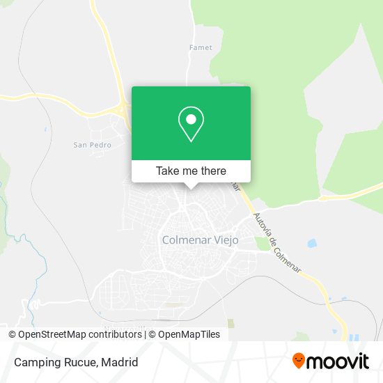 mapa Camping Rucue