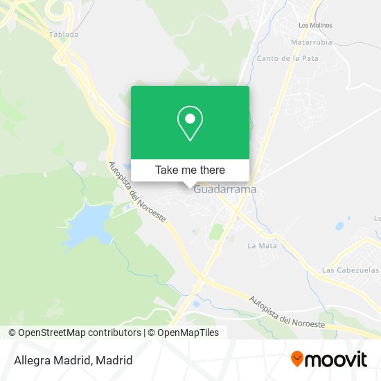 Allegra Madrid map