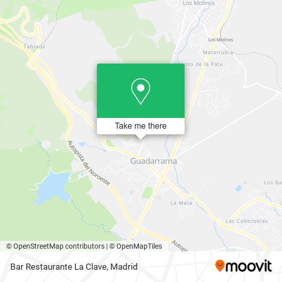 mapa Bar Restaurante La Clave