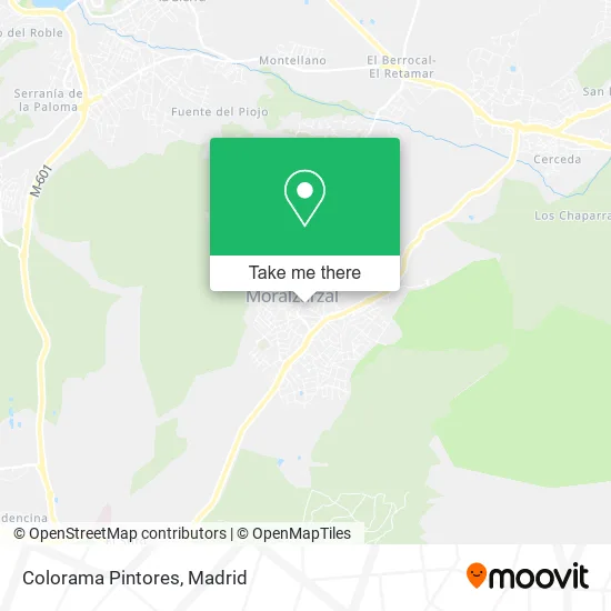 Colorama Pintores map