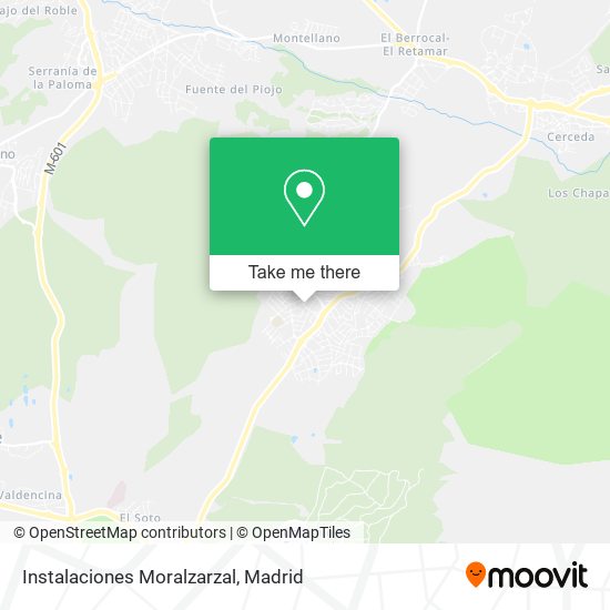 Instalaciones Moralzarzal map
