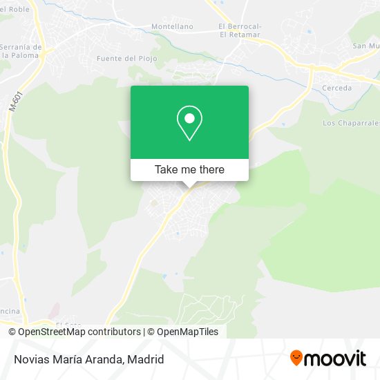 Novias María Aranda map