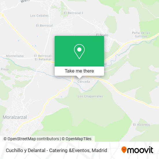 mapa Cuchillo y Delantal - Catering &Eventos