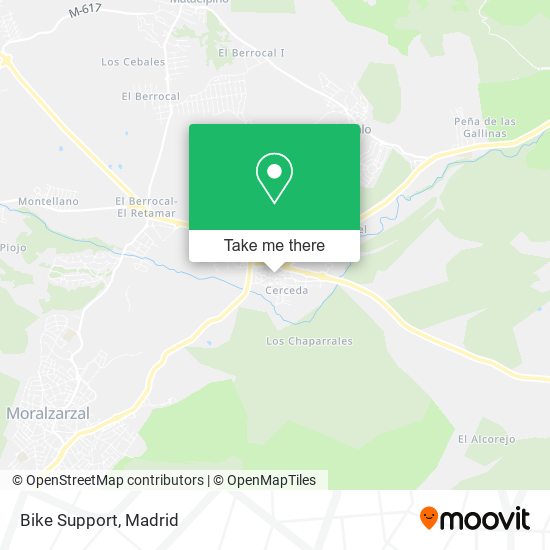 mapa Bike Support