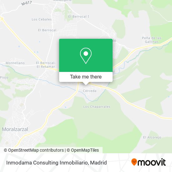 mapa Inmodama Consulting Inmobiliario