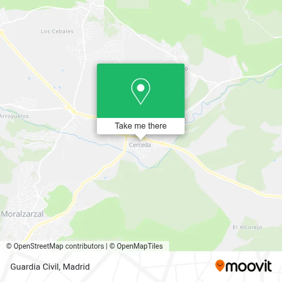 Guardia Civil map