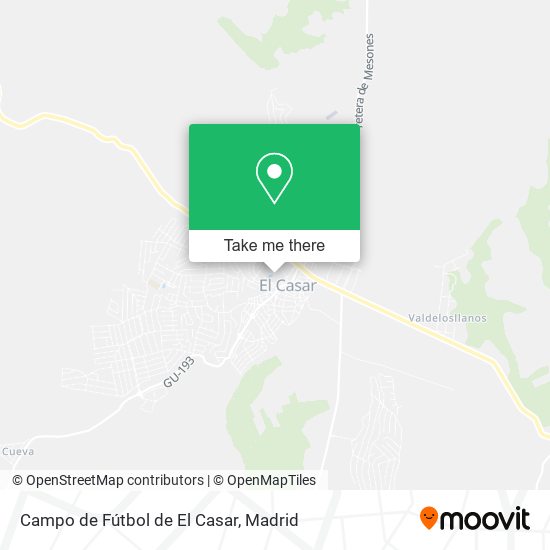 mapa Campo de Fútbol de El Casar