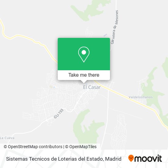 Sistemas Tecnicos de Loterias del Estado map