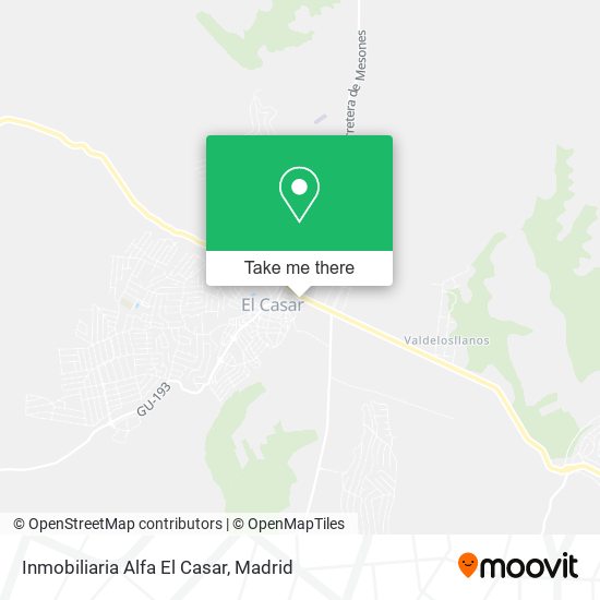 mapa Inmobiliaria Alfa El Casar