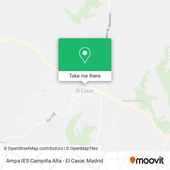 mapa Ampa IES Campiña Alta - El Casar