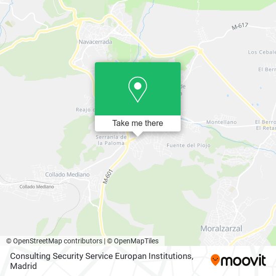 Consulting Security Service Europan Institutions map