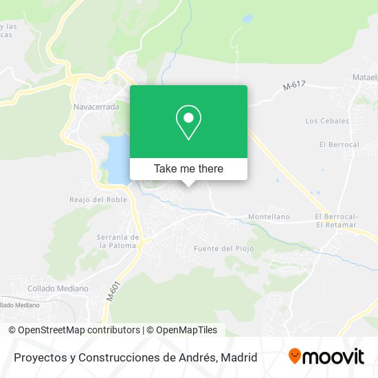 Proyectos y Construcciones de Andrés map